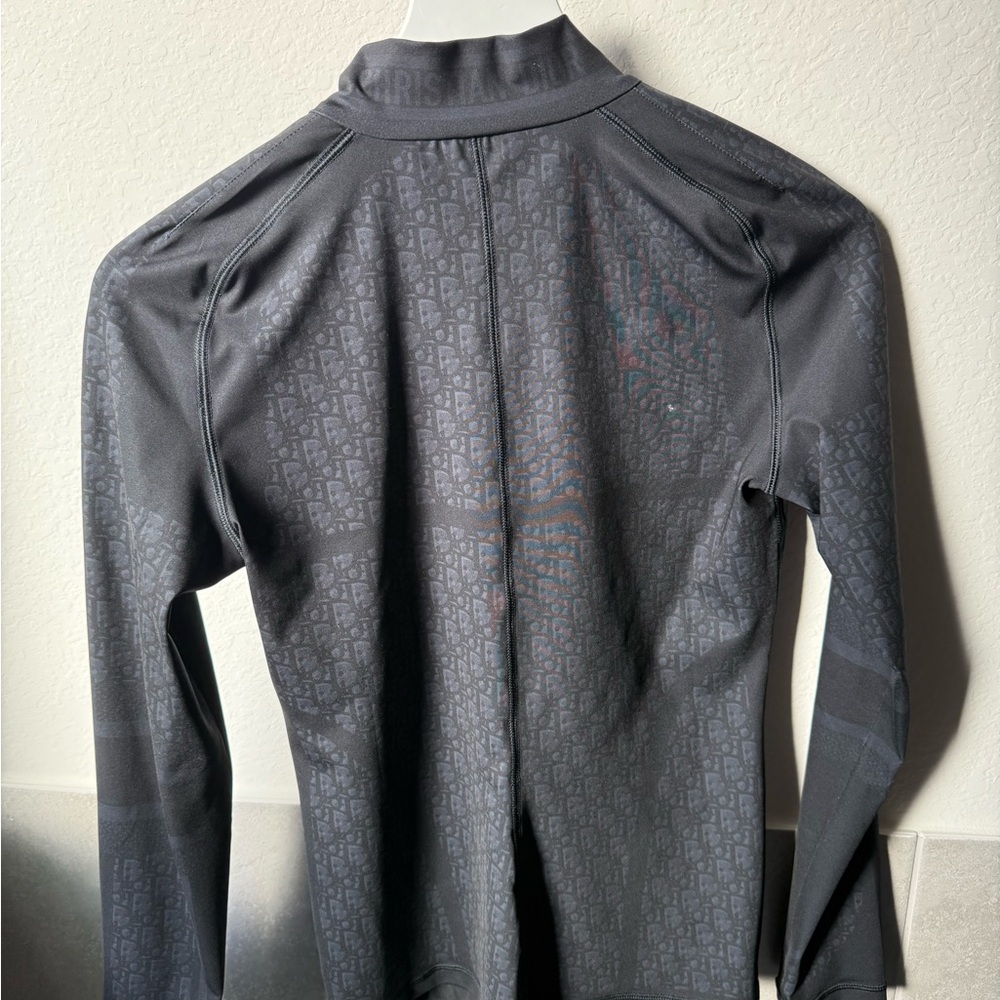 Dior black Oblique half zip top size large - Picture 4 of 7